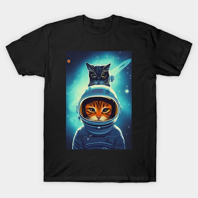 Catronaut For Space and Kitten Lovers T-Shirt by plainlyfashion